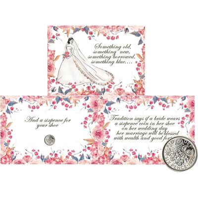 Asvp Shop Carte De Mariage En Pièce Sixpence - Cadeau Pour La Mariée - Publicité Asvp Shop Carte De Mariage En Pièce Sixpence - Cadeau Pour La Mariée - Publicité