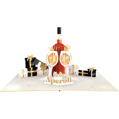 Asvp Shop 3d Pop-Up Saint Aperoli Carte – Fait À La Main Carte De Vœux Anniversaire - Publicité Asvp Shop 3d Pop-Up Saint Aperoli Carte – Fait À La Main Carte De Vœux Anniversaire - Publicité