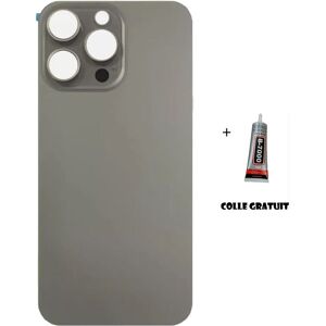 Globalstock Vitre Arrière Pour Iphone 15 Pro Max En Titane Naturel Avec Gros Trou - Publicité Globalstock Vitre Arrière Pour Iphone 15 Pro Max En Titane Naturel Avec Gros Trou - Publicité