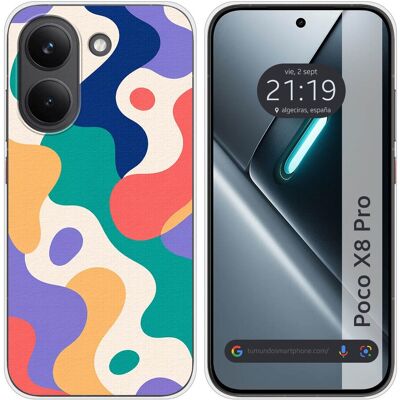 Tumundosmartphone Housse Tpu Flexible Xiaomi Poco X8 Pro 5g Motif Splash 01 Multicolore - Publicité Tumundosmartphone Housse Tpu Flexible Xiaomi Poco X8 Pro 5g Motif Splash 01 Multicolore - Publicité