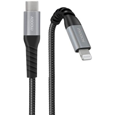Metronic Câble Mfi / Usb-C Renforcé Ultimate Pour Iphone Ipad 1 M - Noir - Publicité Metronic Câble Mfi / Usb-C Renforcé Ultimate Pour Iphone Ipad 1 M - Noir - Publicité