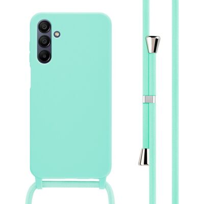 Coque Silicone Imoshion Avec Bande Samsung Galaxy A15 (5g/4g) - Vert Menthe - Publicité Coque Silicone Imoshion Avec Bande Samsung Galaxy A15 (5g/4g) - Vert Menthe - Publicité