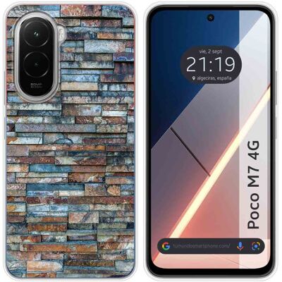 Tumundosmartphone Housse En Silicone Pour Xiaomi Poco M7 4g Design Brique 05 Dessins - Publicité Tumundosmartphone Housse En Silicone Pour Xiaomi Poco M7 4g Design Brique 05 Dessins - Publicité