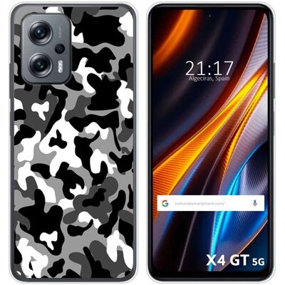 Tumundosmartphone Housse En Silicone Pour Xiaomi Poco X4 Gt 5g Design Neige Camouflage Dessins - Publicité Tumundosmartphone Housse En Silicone Pour Xiaomi Poco X4 Gt 5g Design Neige Camouflage Dessins - Publicité