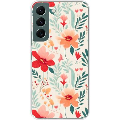 1001coques - Galaxy S22 Flower Wall - Silicone - Phone Case - Publicité 1001coques - Galaxy S22 Flower Wall - Silicone - Phone Case - Publicité