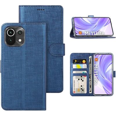 Amazon Étui À Rabat Pour Xiaomi Mi Lite 4g/5g 6,55\" - Matière Texturée Bleue - Publicité Amazon Étui À Rabat Pour Xiaomi Mi Lite 4g/5g 6,55\" - Matière Texturée Bleue - Publicité