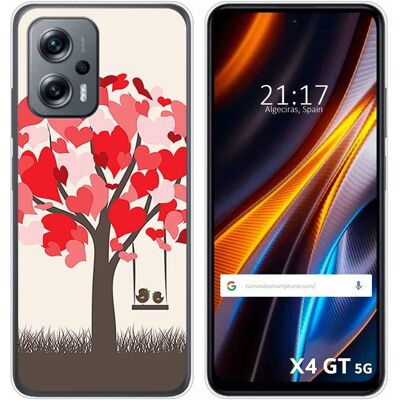 Tumundosmartphone Housse En Silicone Pour Xiaomi Poco X4 Gt 5g Design Oiseaux Dessins - Publicité Tumundosmartphone Housse En Silicone Pour Xiaomi Poco X4 Gt 5g Design Oiseaux Dessins - Publicité