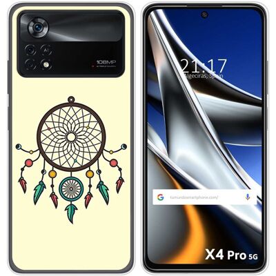 Tumundosmartphone Housse En Silicone Pour Xiaomi Poco X4 Pro 5g Design Attrape-Rêves Dessins - Publicité Tumundosmartphone Housse En Silicone Pour Xiaomi Poco X4 Pro 5g Design Attrape-Rêves Dessins - Publicité