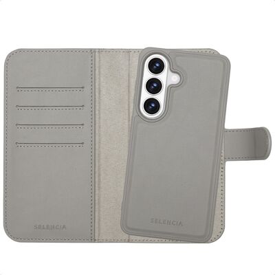 Bibliothèque Amovible Selencia Olyn Avec Magsafe Samsung Galaxy S26 - Gris - Publicité Bibliothèque Amovible Selencia Olyn Avec Magsafe Samsung Galaxy S26 - Gris - Publicité