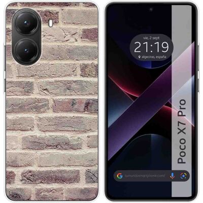 Tumundosmartphone Housse En Silicone Pour Xiaomi Poco X7 Pro 5g Design Brique 01 Dessins - Publicité Tumundosmartphone Housse En Silicone Pour Xiaomi Poco X7 Pro 5g Design Brique 01 Dessins - Publicité