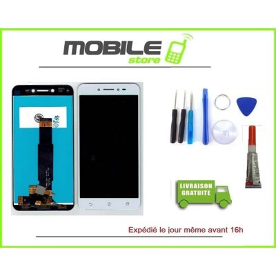 Vitre Tactile + Ecran Lcd Pour Asus Zenfone Live Zb501kl Et X00fd Blanc + Outils - Publicité Vitre Tactile + Ecran Lcd Pour Asus Zenfone Live Zb501kl Et X00fd Blanc + Outils - Publicité
