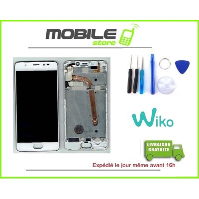 Ecran Lcd + Vitre Tactile Wiko Orignal Ufeel Prime Blanc + Outils - Publicité Ecran Lcd + Vitre Tactile Wiko Orignal Ufeel Prime Blanc + Outils - Publicité