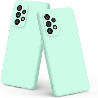 Amazon Lot De 2 Coques Pour Samsung Galaxy A53 5g Menthe En Silicone Sm-A5360 - Publicité Amazon Lot De 2 Coques Pour Samsung Galaxy A53 5g Menthe En Silicone Sm-A5360 - Publicité