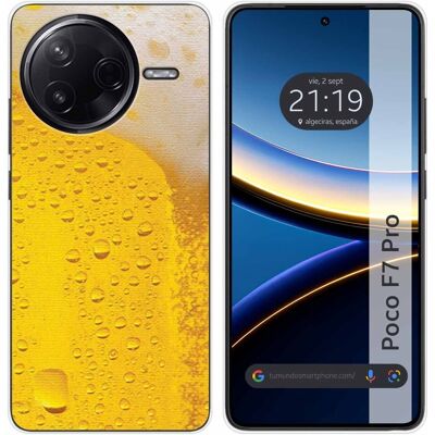 Tumundosmartphone Housse En Silicone Pour Xiaomi Poco F7 Pro 5g Design Bière Dessins - Publicité Tumundosmartphone Housse En Silicone Pour Xiaomi Poco F7 Pro 5g Design Bière Dessins - Publicité