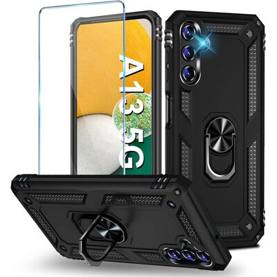 Amazon Étui Noir Pour Samsung Galaxy A13 5g/a04s + Verre Trempé Sm-A136u - Publicité Amazon Étui Noir Pour Samsung Galaxy A13 5g/a04s + Verre Trempé Sm-A136u - Publicité