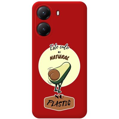 Tumundosmartphone Housse En Silicone Liquide Rouge Pour Xiaomi Poco X7 Pro 5g Design Culo Naturel - Publicité Tumundosmartphone Housse En Silicone Liquide Rouge Pour Xiaomi Poco X7 Pro 5g Design Culo Naturel - Publicité
