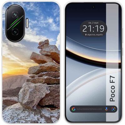 Tumundosmartphone Housse En Silicone Pour Xiaomi Poco F7 5g Design Sunset Dessins - Publicité Tumundosmartphone Housse En Silicone Pour Xiaomi Poco F7 5g Design Sunset Dessins - Publicité
