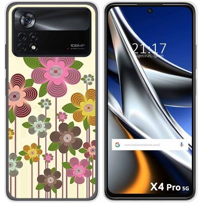 Tumundosmartphone Housse En Silicone Pour Xiaomi Poco X4 Pro 5g Design Printemps En Fleurs Dessins - Publicité Tumundosmartphone Housse En Silicone Pour Xiaomi Poco X4 Pro 5g Design Printemps En Fleurs Dessins - Publicité