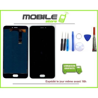 Vitre Tactile + Ecran Lcd Pour Meizu Mx6 Couleur Noir + Outils + Colle - Publicité Vitre Tactile + Ecran Lcd Pour Meizu Mx6 Couleur Noir + Outils + Colle - Publicité