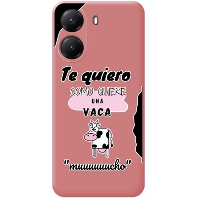 Tumundosmartphone Housse En Silicone Liquide Rose Pour Xiaomi Poco X7 Pro 5g Design Vache Dessins - Publicité Tumundosmartphone Housse En Silicone Liquide Rose Pour Xiaomi Poco X7 Pro 5g Design Vache Dessins - Publicité