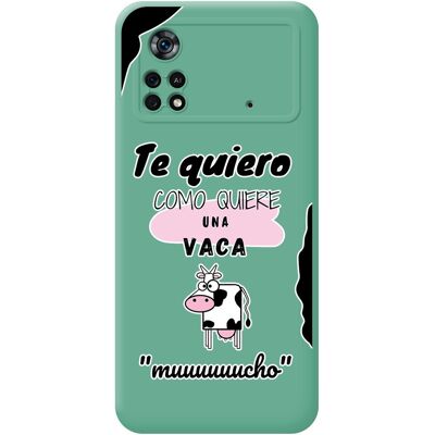 Tumundosmartphone Housse En Silicone Liquide Verte Pour Xiaomi Poco X4 Pro 5g Design Vache Dessins - Publicité Tumundosmartphone Housse En Silicone Liquide Verte Pour Xiaomi Poco X4 Pro 5g Design Vache Dessins - Publicité