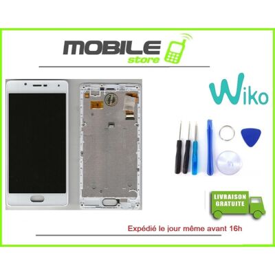 Tactile + Lcd + Chassis Original Pour Wiko Ufeel Lite Chassis Blanc + Outils - Publicité Tactile + Lcd + Chassis Original Pour Wiko Ufeel Lite Chassis Blanc + Outils - Publicité