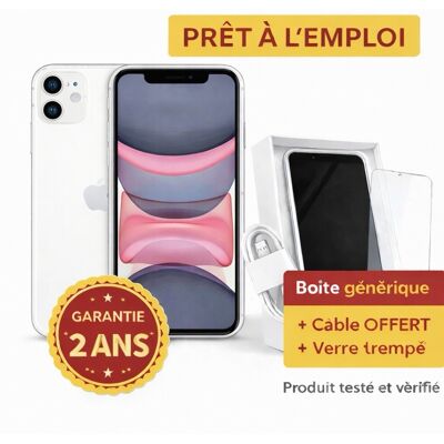Apple Iphone 11 64 Go Blanc Reconditionné - Publicité Apple Iphone 11 64 Go Blanc Reconditionné - Publicité