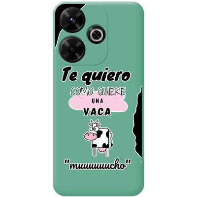 Coque en silicone liquide design vache Xiaomi Poco M6 4G - Publicité Coque en silicone liquide design vache Xiaomi Poco M6 4G - Publicité
