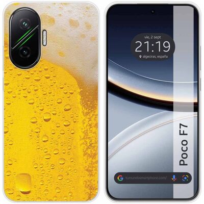 Tumundosmartphone Housse En Silicone Pour Xiaomi Poco F7 5g Design Bière Dessins - Publicité Tumundosmartphone Housse En Silicone Pour Xiaomi Poco F7 5g Design Bière Dessins - Publicité