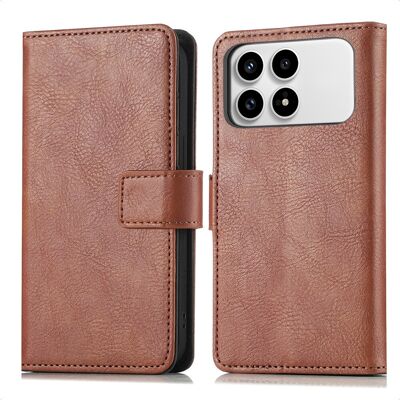 Imoshion Étui De Télephone Portefeuille De Luxe Pour Xiaomi Poco F8 Pro - Marron - Publicité Imoshion Étui De Télephone Portefeuille De Luxe Pour Xiaomi Poco F8 Pro - Marron - Publicité