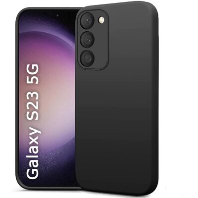 Amazon Étui En Silicone Noir Mat Fin Pour Samsung Galaxy S23 5g Sm-S911b - Publicité Amazon Étui En Silicone Noir Mat Fin Pour Samsung Galaxy S23 5g Sm-S911b - Publicité