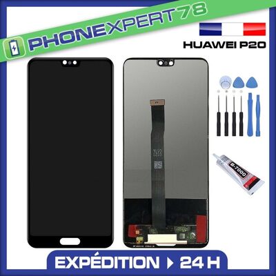 Sans Marque Ecran Lcd Vitre Tactile Haute Qualité Pour Huawei P20 Noir + Outils + Colle - Publicité Sans Marque Ecran Lcd Vitre Tactile Haute Qualité Pour Huawei P20 Noir + Outils + Colle - Publicité