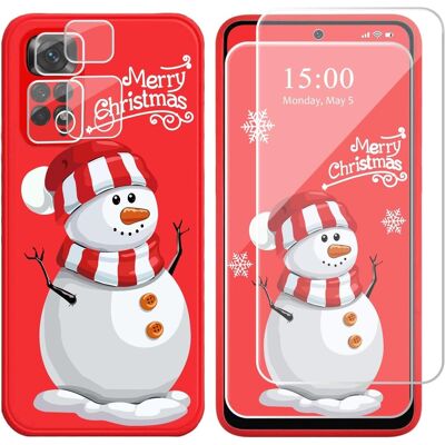 Amazon Étui Pour Xiaomi Redmi Note 10 5g / Poco M3 Pro 5g - Motif Bonhomme De Neige De - Publicité Amazon Étui Pour Xiaomi Redmi Note 10 5g / Poco M3 Pro 5g - Motif Bonhomme De Neige De - Publicité