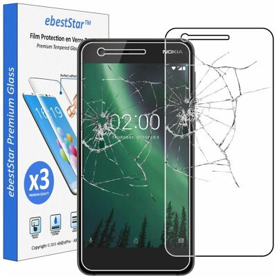 Ebeststar Packx3 Verre Trempé Nokia Nokia 2 Film Vitre Protection Ecran Anti Casse - Publicité Ebeststar Packx3 Verre Trempé Nokia Nokia 2 Film Vitre Protection Ecran Anti Casse - Publicité