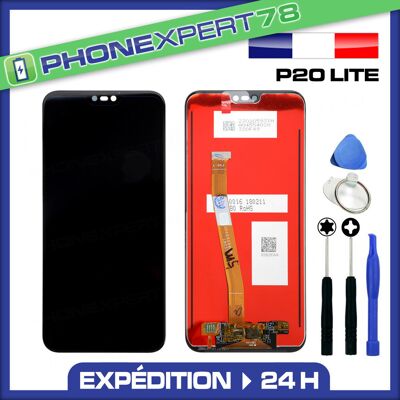 Sans Marque Ecran Lcd + Vitre Tactile Pour Huawei P20 Lite Noir + Outils - Publicité Sans Marque Ecran Lcd + Vitre Tactile Pour Huawei P20 Lite Noir + Outils - Publicité