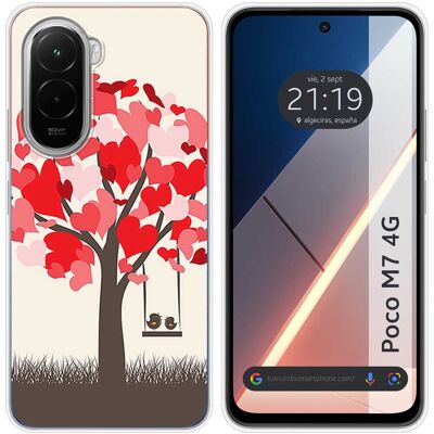 Tumundosmartphone Housse En Silicone Pour Xiaomi Poco M7 4g Design Oiseaux Dessins - Publicité Tumundosmartphone Housse En Silicone Pour Xiaomi Poco M7 4g Design Oiseaux Dessins - Publicité