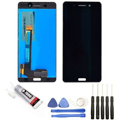 Visiodirect Vitre Tactile + Ecran Lcd Pour Nokia 6 Noir 5.5\" + Outils + Colle - Publicité Visiodirect Vitre Tactile + Ecran Lcd Pour Nokia 6 Noir 5.5\" + Outils + Colle - Publicité