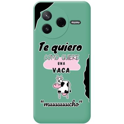 Tumundosmartphone Housse En Silicone Liquide Verte Pour Xiaomi Poco F7 Pro 5g Design Vache Dessins - Publicité Tumundosmartphone Housse En Silicone Liquide Verte Pour Xiaomi Poco F7 Pro 5g Design Vache Dessins - Publicité