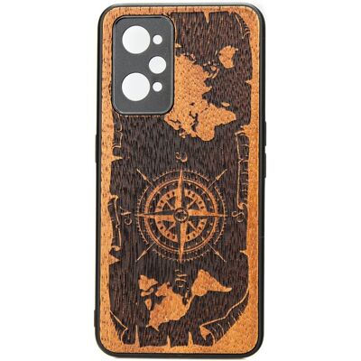 Bewood Étui En Bois Realme Gt 2 / Gt Neo 2 / Gt Neo 3t Wind Rose Merbau - Publicité Bewood Étui En Bois Realme Gt 2 / Gt Neo 2 / Gt Neo 3t Wind Rose Merbau - Publicité