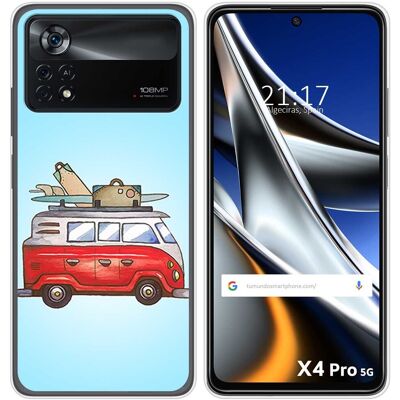 Tumundosmartphone Housse En Silicone Pour Xiaomi Poco X4 Pro 5g Design Fourgonnette Dessins - Publicité Tumundosmartphone Housse En Silicone Pour Xiaomi Poco X4 Pro 5g Design Fourgonnette Dessins - Publicité
