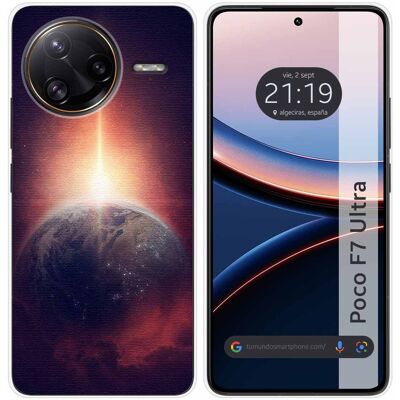 Tumundosmartphone Housse En Silicone Pour Xiaomi Poco F7 Ultra 5g Design Terre Dessins - Publicité Tumundosmartphone Housse En Silicone Pour Xiaomi Poco F7 Ultra 5g Design Terre Dessins - Publicité