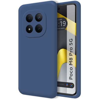 Tumundosmartphone Housse En Silicone Liquide Ultra Douce Pour Xiaomi Poco M8 Pro 5g Couleur Bleue - Publicité Tumundosmartphone Housse En Silicone Liquide Ultra Douce Pour Xiaomi Poco M8 Pro 5g Couleur Bleue - Publicité