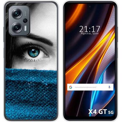 Tumundosmartphone Housse En Silicone Pour Xiaomi Poco X4 Gt 5g Design Oeil Dessins - Publicité Tumundosmartphone Housse En Silicone Pour Xiaomi Poco X4 Gt 5g Design Oeil Dessins - Publicité