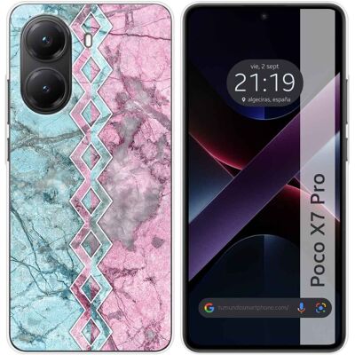 Tumundosmartphone Housse En Silicone Pour Xiaomi Poco X7 Pro 5g Design Marbre 08 Dessins - Publicité Tumundosmartphone Housse En Silicone Pour Xiaomi Poco X7 Pro 5g Design Marbre 08 Dessins - Publicité