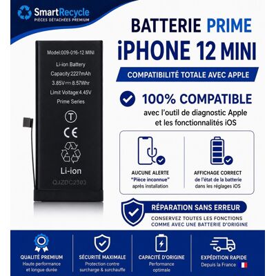 Batterie Iphone 12 Mini Prime Reconnu Par Iphone Comme D’origine - Publicité Batterie Iphone 12 Mini Prime Reconnu Par Iphone Comme D’origine - Publicité