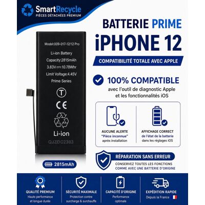 Batterie Iphone 12 Prime Reconnu Par Iphone Comme D’origine - Publicité Batterie Iphone 12 Prime Reconnu Par Iphone Comme D’origine - Publicité