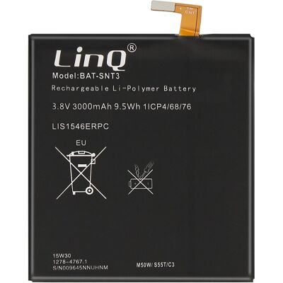 Batterie LinQ Sony Xperia T3 - 3000mAh, Noir - Publicité Batterie LinQ Sony Xperia T3 - 3000mAh, Noir - Publicité