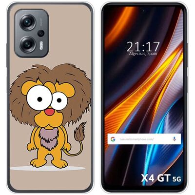 Tumundosmartphone Housse En Silicone Pour Xiaomi Poco X4 Gt 5g Design Lion Dessins - Publicité Tumundosmartphone Housse En Silicone Pour Xiaomi Poco X4 Gt 5g Design Lion Dessins - Publicité