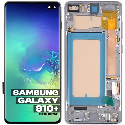 Sans Marque Écran Lcd + Tactile Samsung Galaxy S10 Plus G975 G975f Incell Cadre Argenté S10+ - Publicité Sans Marque Écran Lcd + Tactile Samsung Galaxy S10 Plus G975 G975f Incell Cadre Argenté S10+ - Publicité