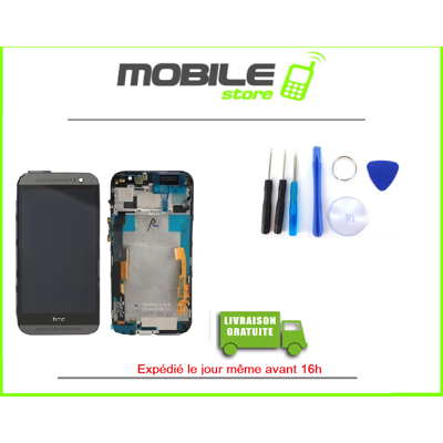 Tactile + Lcd + Chassis Pour Htc One M8 Gris Et Noir + Outils - Publicité Tactile + Lcd + Chassis Pour Htc One M8 Gris Et Noir + Outils - Publicité